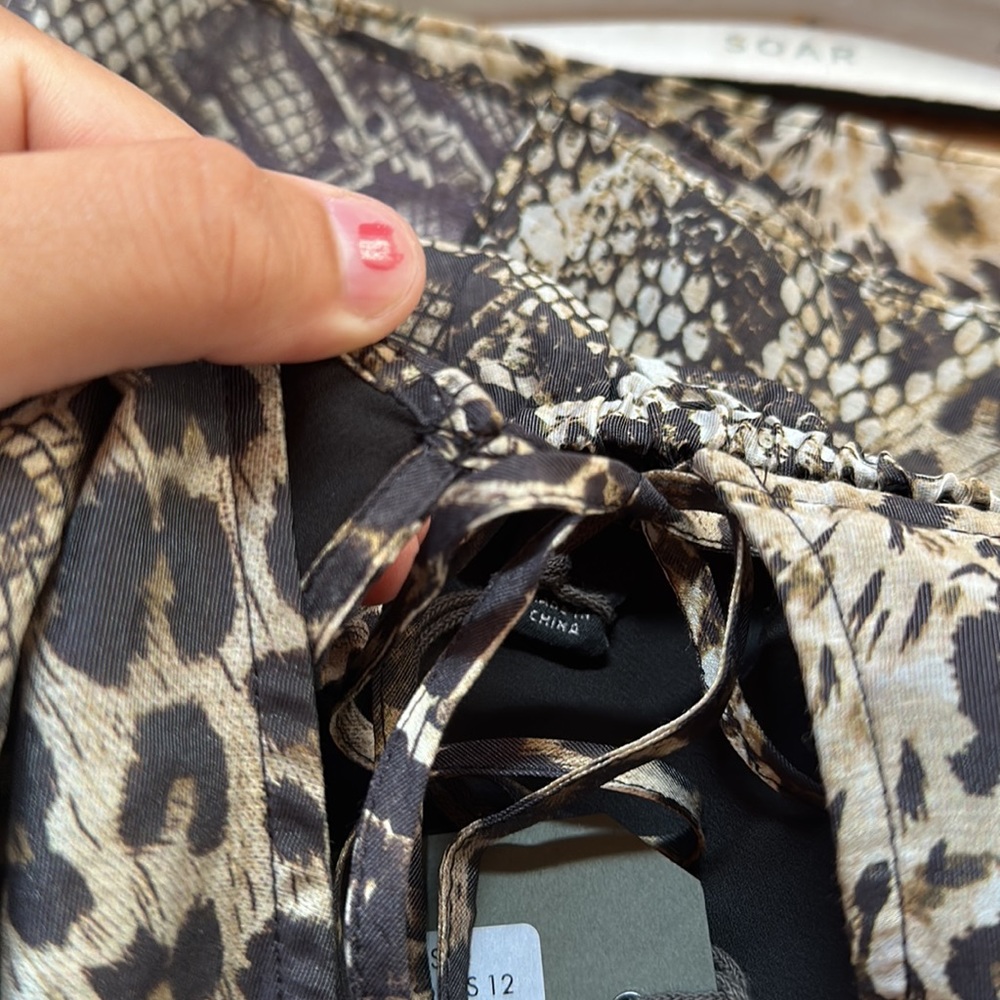 All Saints Animal Print Dress - Brown and Black - Picture 9 of 9